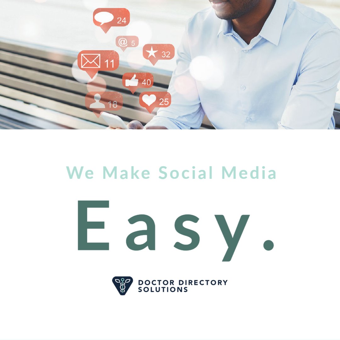 DoctorDirect_'s tweet image. Finding the perfect social media managers to match your practice is a big deal. We built Doctor Directory Solutions around making your medical practice social media easier to manage and scale for you and your doctors!