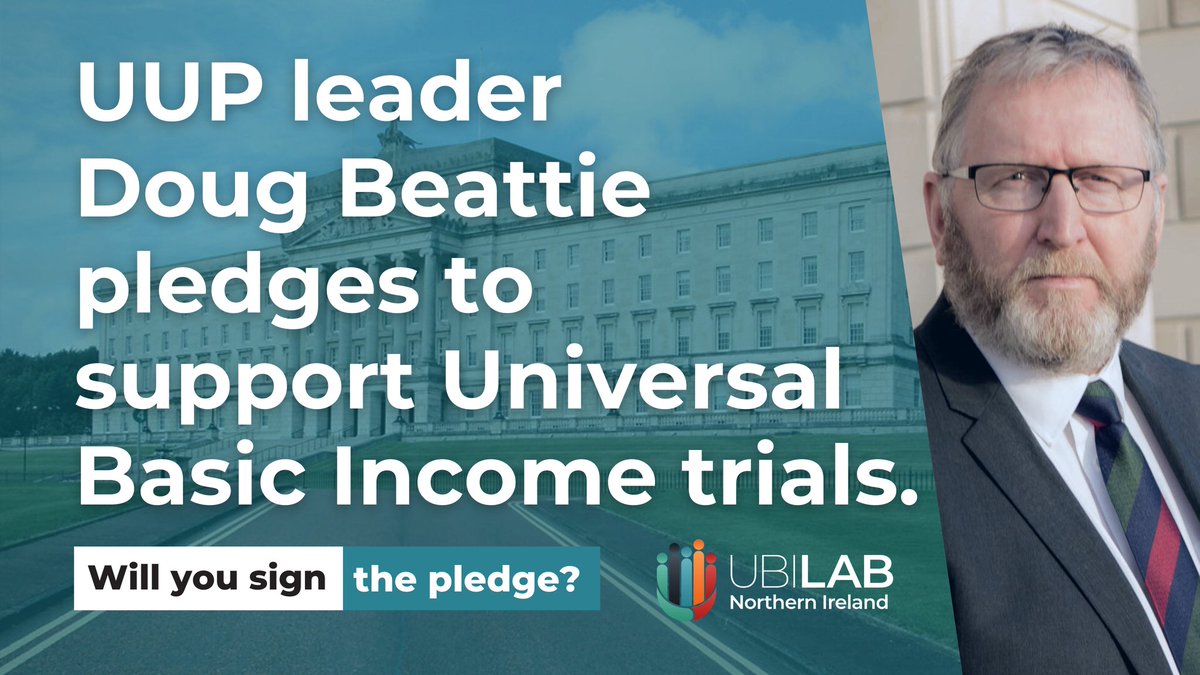 UBILabNI's tweet image. This. Is. Massive.

👏@BeattieDoug is the first leader of a major political party to sign our #NIPledgeForUBI 

Thanks for supporting our campaign, we look forward to working with him &amp;amp; his UUP colleagues in the next mandate to make this a reality!

✍️👇
ubilabnetwork.org/pledge-for-ubi…