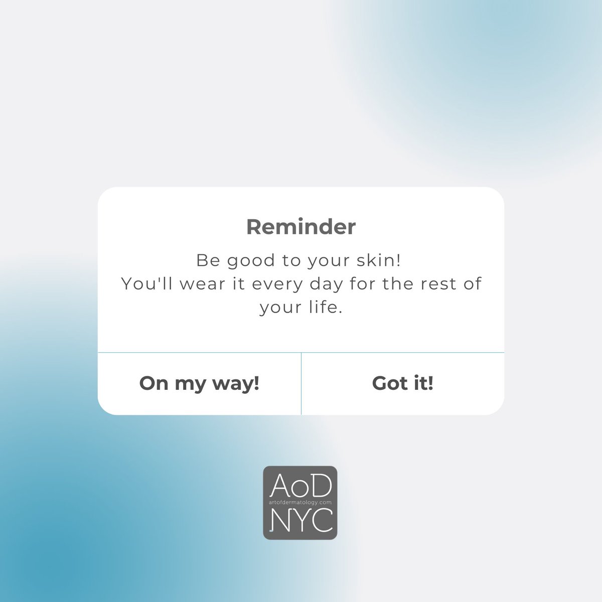 If you don't know where to start, we are here to help you find the right path!

artofdermatology.com or (212) 488-5599

#NYC #newyorkcity #dermatology #skincare #cosemeticservices #cosmetic #skintreatments #artofdermatology #DrJessicaKrant #reminder #remind #facts