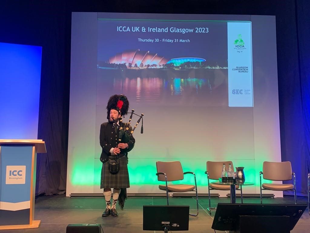 Thanks <a href="/Christhepiper/">Christopher Crouch</a> for helping <a href="/meetglasgow/">Glasgow Convention Bureau</a> and <a href="/SECGlasgow/">Scottish Event Campus</a> share our excitement at hosting @ICCAUKI next year in Glasgow! #NextStopGlasgow