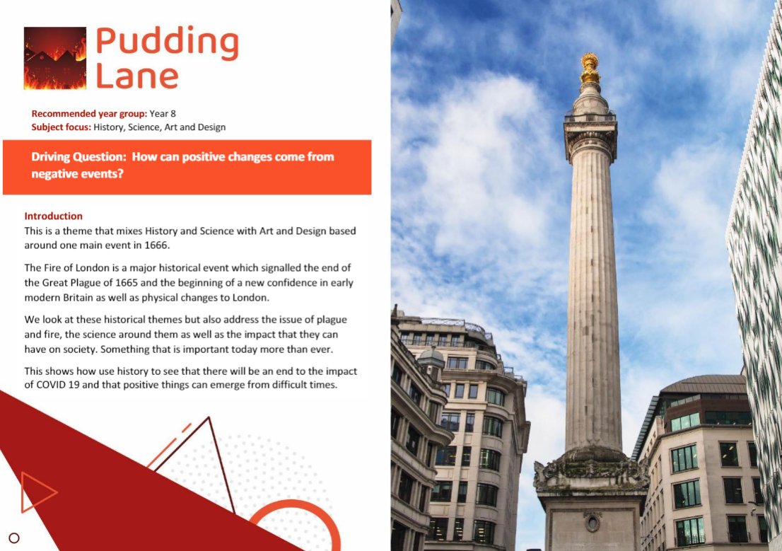 Have you tried our #KS3 #PuddingLane resources yet? This theme mixes History and Science with Art and Design based around one main event in 1666. View it online and start your #freetrial today: ow.ly/OkPt50IANgx
#secondaryresources #ks3curriculum #eduuschool