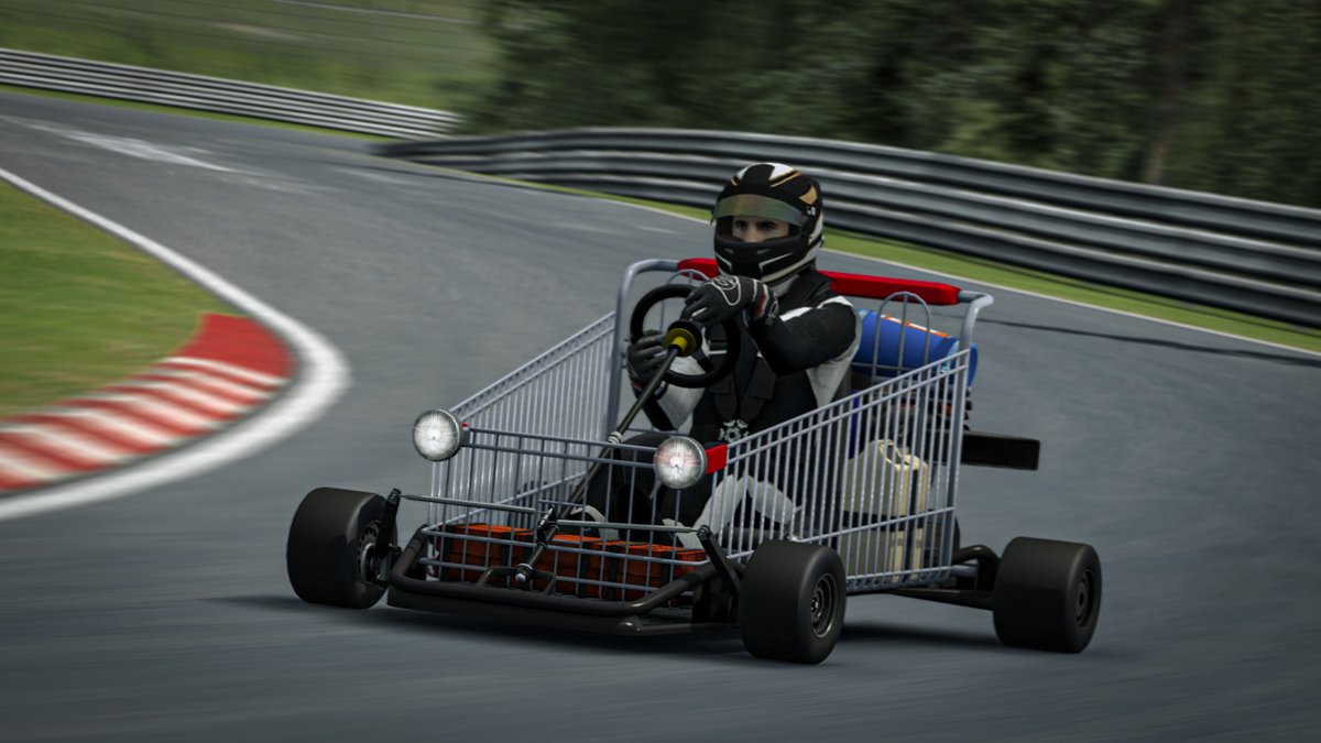 raceroom's tweet photo. Due to popular demand, we decided to leave the Shopping Kart in the sim until further notice. Enjoy!

📸screenshots from discord by Max Pfeifer https://t.co/VJZ6k9duIu