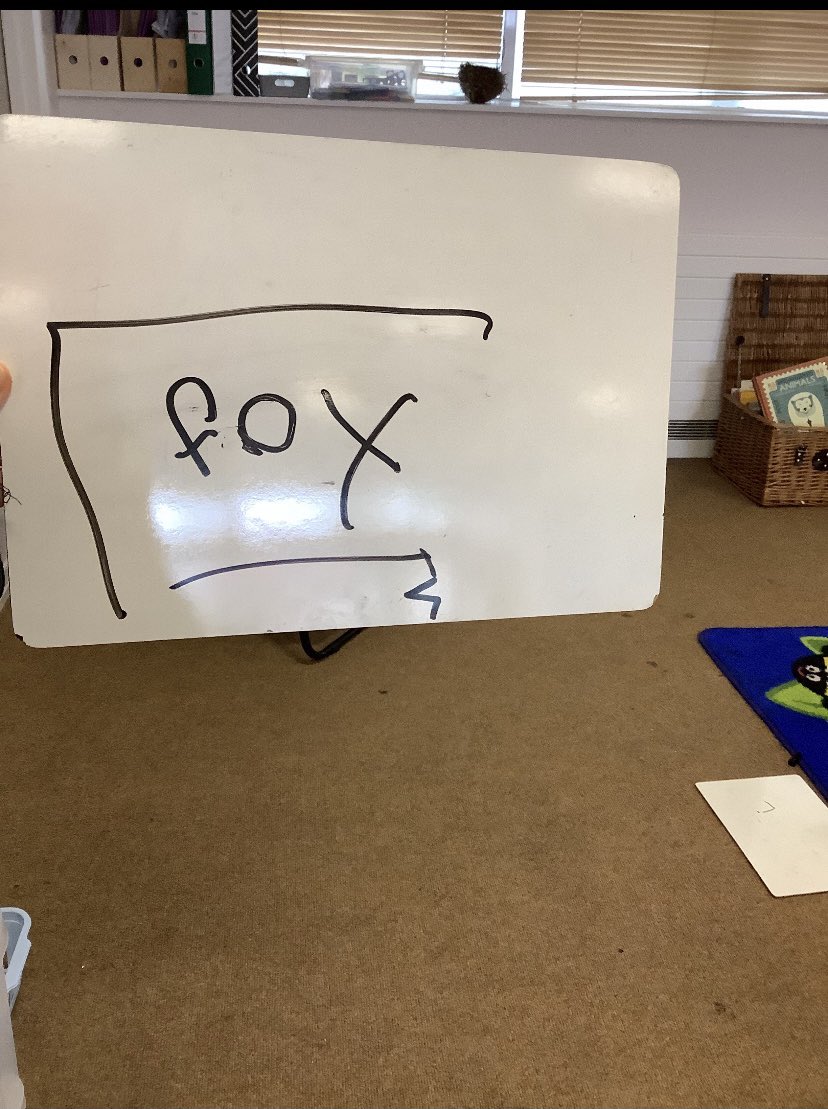 MissBGriffith's tweet photo. This morning I asked the children to write ‘fox in a box’, so one child wrote ‘fox’ in a box 🦊 📦 https://t.co/wfWxrZSeIZ