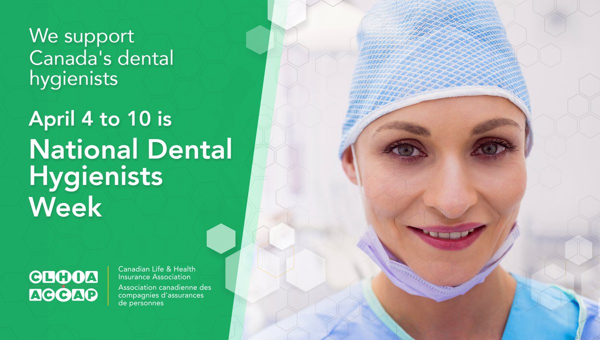 It’s National Dental Hygienist week! Dental hygienists help millions of Canadians take better care of their mouth, teeth and gums. Canada’s health insurers appreciate the important role dental hygienists play in promoting good oral health. #NDHW22 <a href="/theCDHA/">CDHA</a>