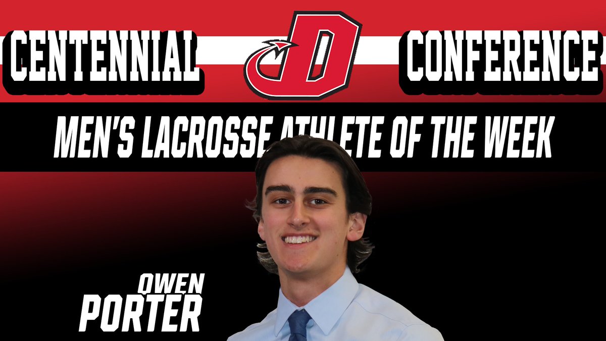DsonRedDevils's tweet photo. .@DickinsonLax First-Year Attacker Owen Porter Named @CentennialConf Player of the Week #DsonRedDevils #FIGHT #AllDevilsRise https://t.co/iXpBuOtDgU https://t.co/SFB0yO9Qmm