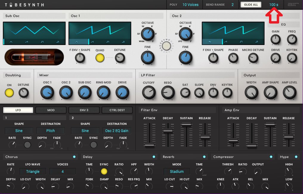 Tesagrechaff's tweet image. こっちも安くていいわね。
Glide値最大100secっておもろいわー。遊べるー
#TubeSynth #AirMusicTech
