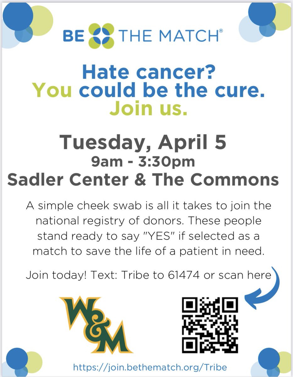 TribeSAAC's tweet photo. 🔵🟢COME JOIN US🔵🟢 #BETHEMATCH https://t.co/L3nSupOZ0l