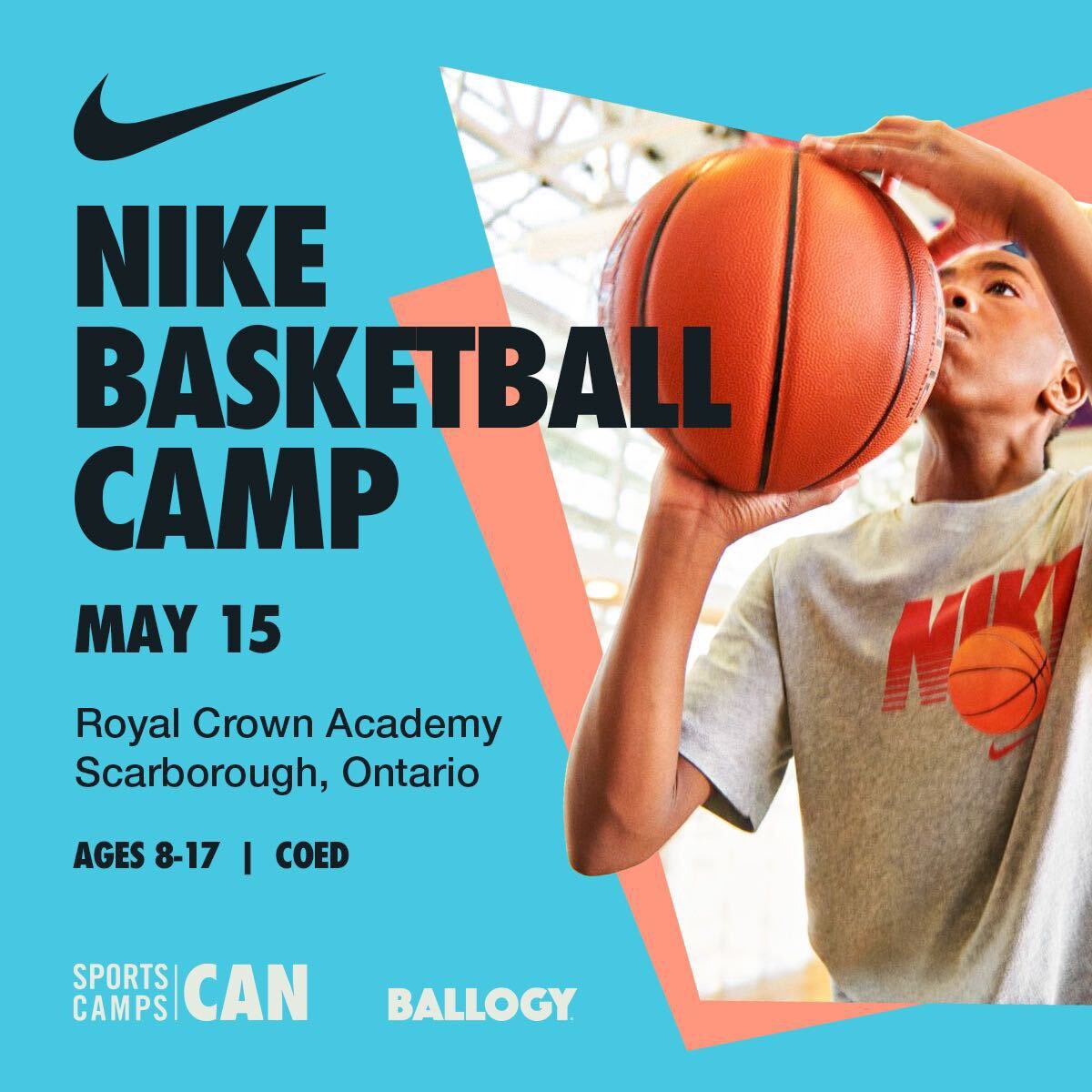 por ciento Integrar loto Ballogy on Twitter: "Ballogy is excited to announce our partnership with  Nike Sports Camp Canada, the official Canadian provider of Nike Sports Camp,  the largest sports camp network in the world. @NikeSportsCamp #