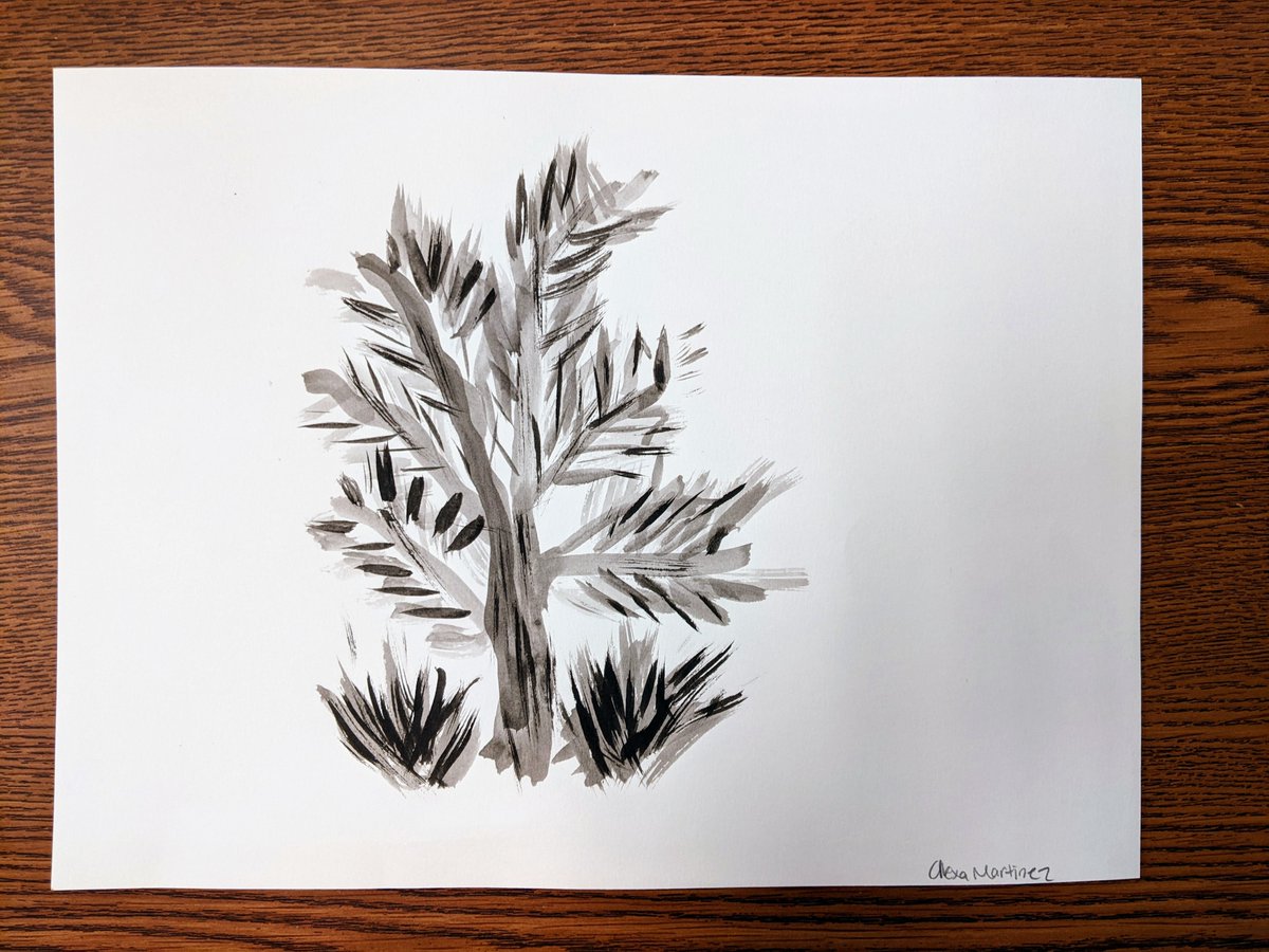 MsFrederickArt's tweet photo. 9th graders are playing with brush strokes and sumi-e style ink painting. I'm beyond impressed with their openness to experiment and play! 💛💙 https://t.co/5Pj8bXg822