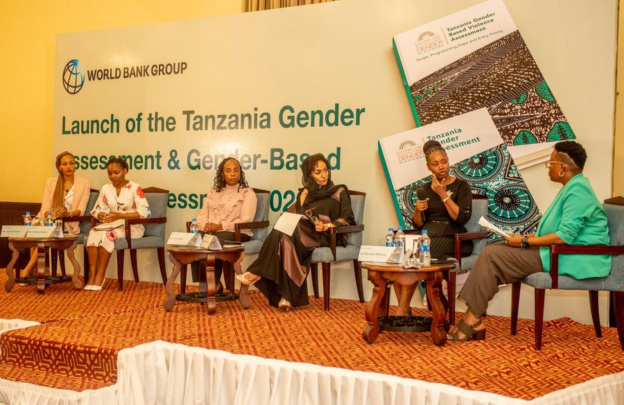 Lucy Tesha, Team Lead and Specialist on Elimination of Violence Against Women &amp; Girls  <a href="/UN_Women/">UN Women</a>  #Tanzania  in a panel earlier today on the launch of <a href="/WBTanzania/">World Bank Tanzania</a> report on Gender-Based Violence