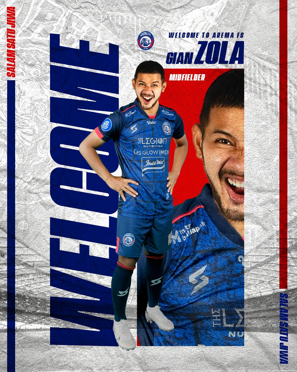 AremafcOfficial's tweet photo. Selamat bergabung di keluarga besar Arema FC, mari kerja keras bersama-sama buat bangga Aremania.🦁💙

#aremafc #aremania #SalamSatuJiwa
#WelcomeWelcome https://t.co/5v4BhWbe31