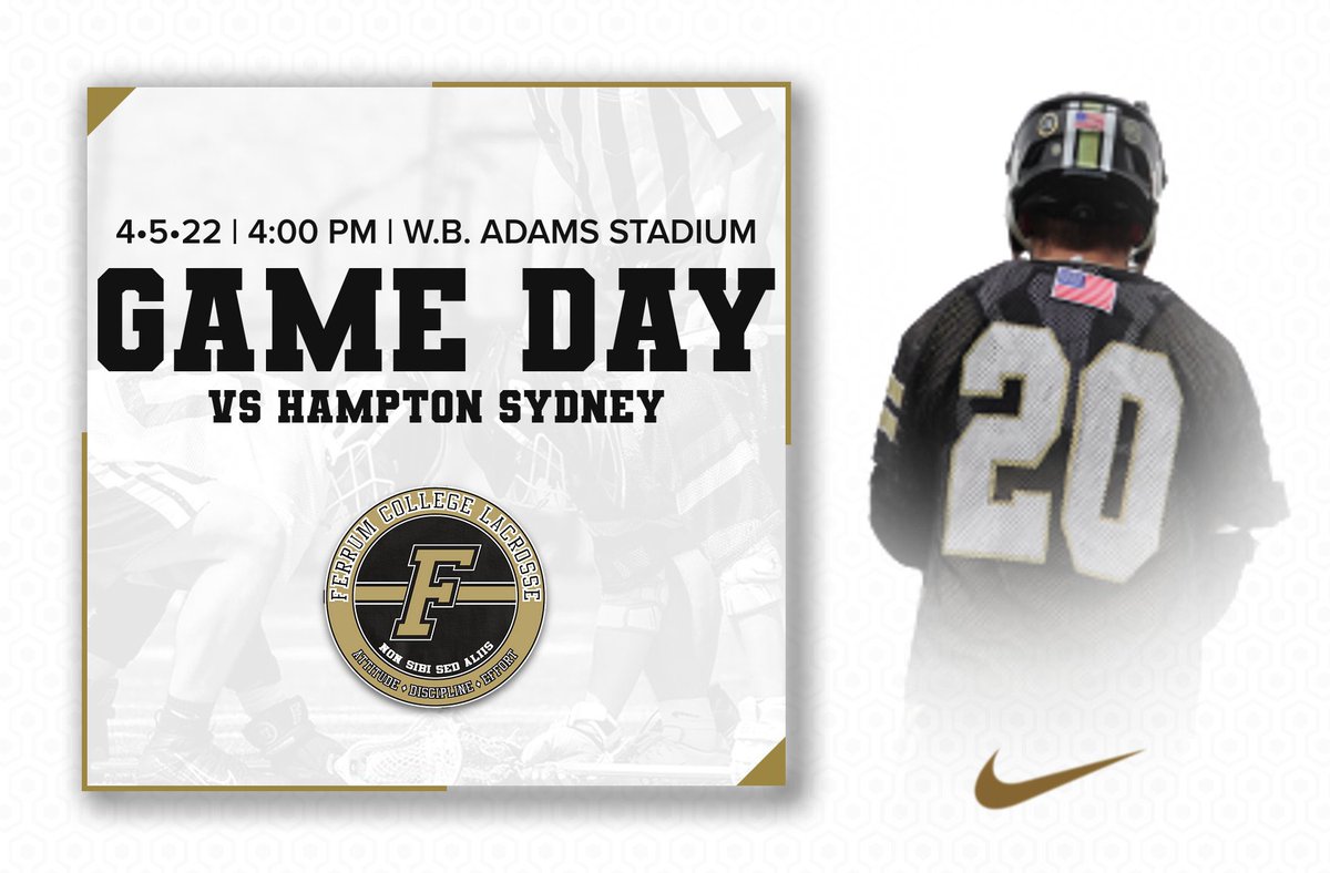 🚨GAME DAY! Today at 4:00 home VS Hampton Sydney! See you there! #lacrosse #ncaa #odac #llc #llo