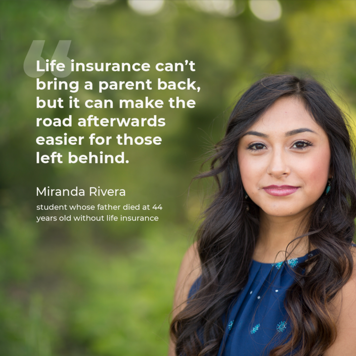 CaveCheney's tweet photo. “I had just turned 12 years old when my father died with no life insurance.  He left behind two computer companies, four children and one distressed wife.” 
Miranda’s story shows just how important life insurance is for parents.
#RealLifeStories #LifeHappens #YourAgentForLife https://t.co/ebcvVpob9C