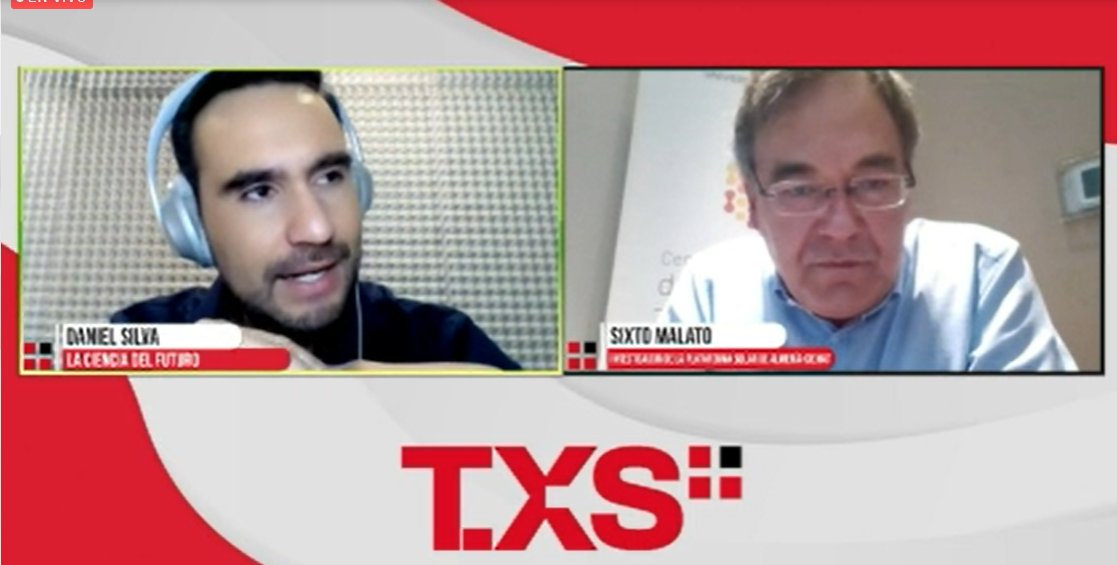 autonomadechile's tweet photo. MEDIOS📢| Dr. Sixto Malato de @psaciemat conversa con @TV_DanielS sobre combustibles solares, como parte de su visita a Chile por #SUSDEV2022. Escúchalo por @txsradio ➡https://t.co/YC60tmtGij https://t.co/RgNCzkucvb