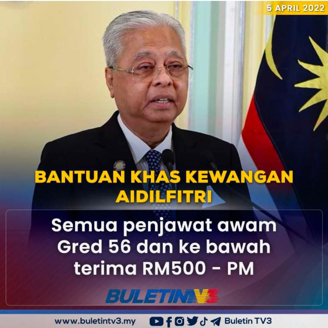 Bersyukur kpd Kerajaan keluarga mlysia.
Yg pasti tak sama dgn Kerajaan PH Nobita bgi Rm30.