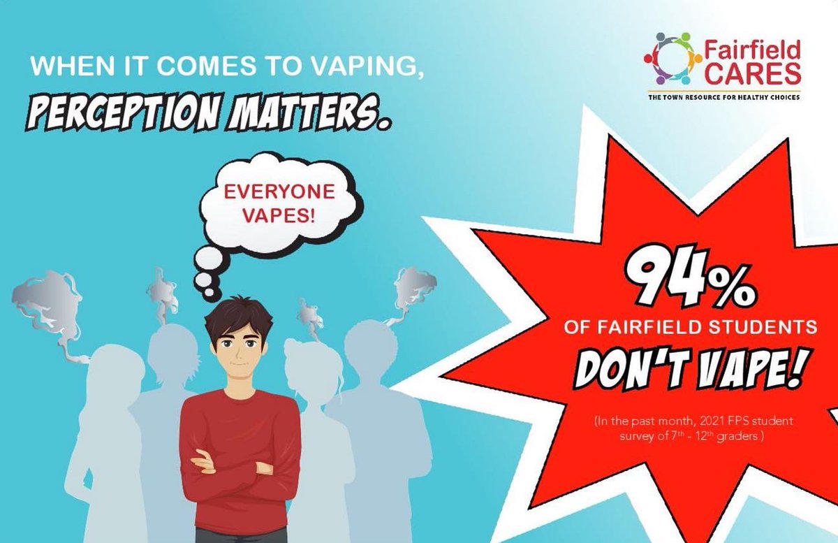 FairfieldCARES's tweet photo. We launched an updated post card campaign to educate families about vaping. In case you did not receive your first one, here is a digital version.

To learn more, visit https://t.co/pHiVviIoj0.

#FairfieldCT #PreventionHappensHereCT #KnowVape #Parenting #Teens #TalkTheyHearYou https://t.co/Yhehe3bidO