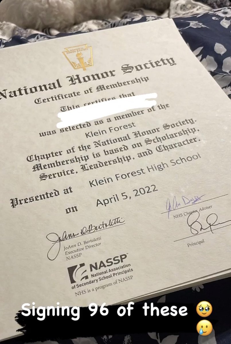 KF National Honor Society tweet media