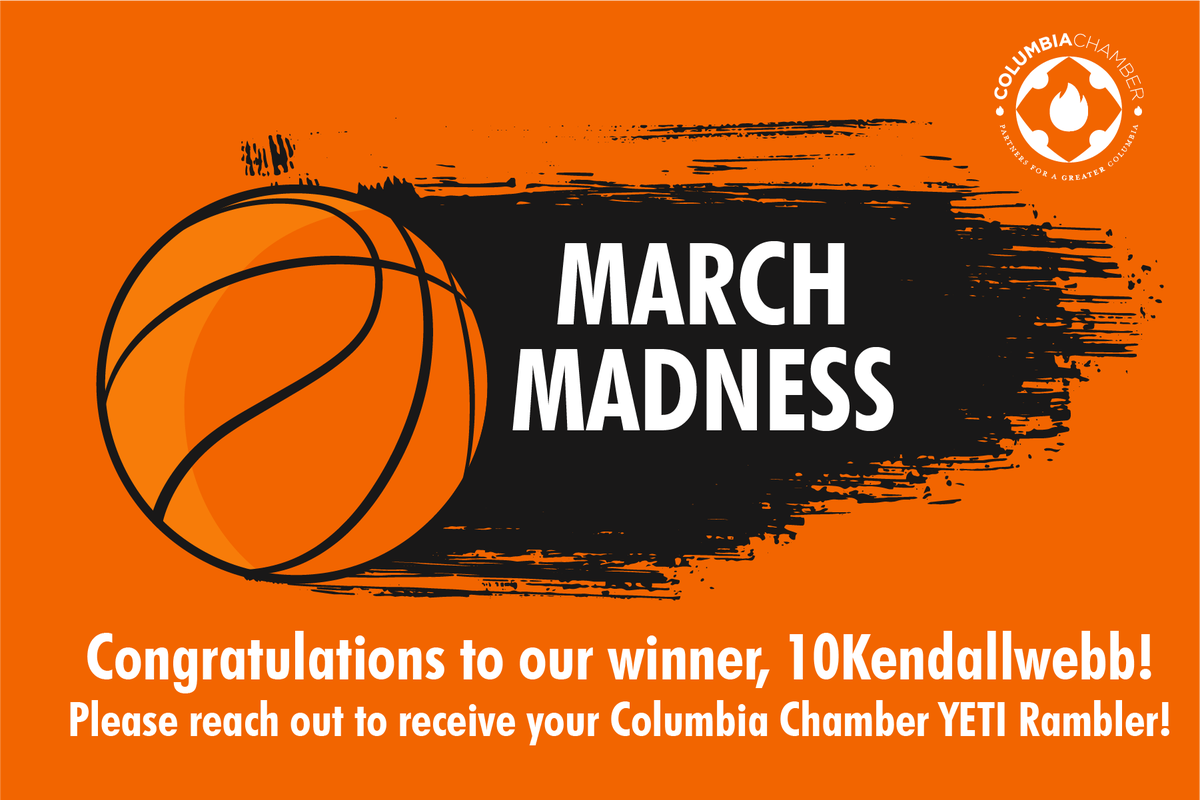 Congratulations to our #MarchMadness Winner, 10Kendallwebb! Please reach out to receive your Chamber YETI Rambler! 🎉 <a href="/coachKWebb/">Kendall Webb</a>
They correctly picked Kansas winning it all and fell into the 99.1% of all brackets! 
Check Out Their Bracket &gt;&gt;&gt; loom.ly/aqWmaso