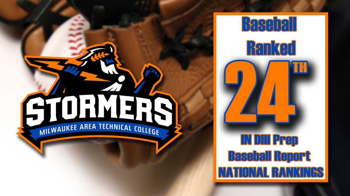 MATC_Athletics's tweet image. MATC Baseball Ranked in Latest Prep Baseball Report’s Top-25 Poll

matcstormers.com/news/2022/4/5/…