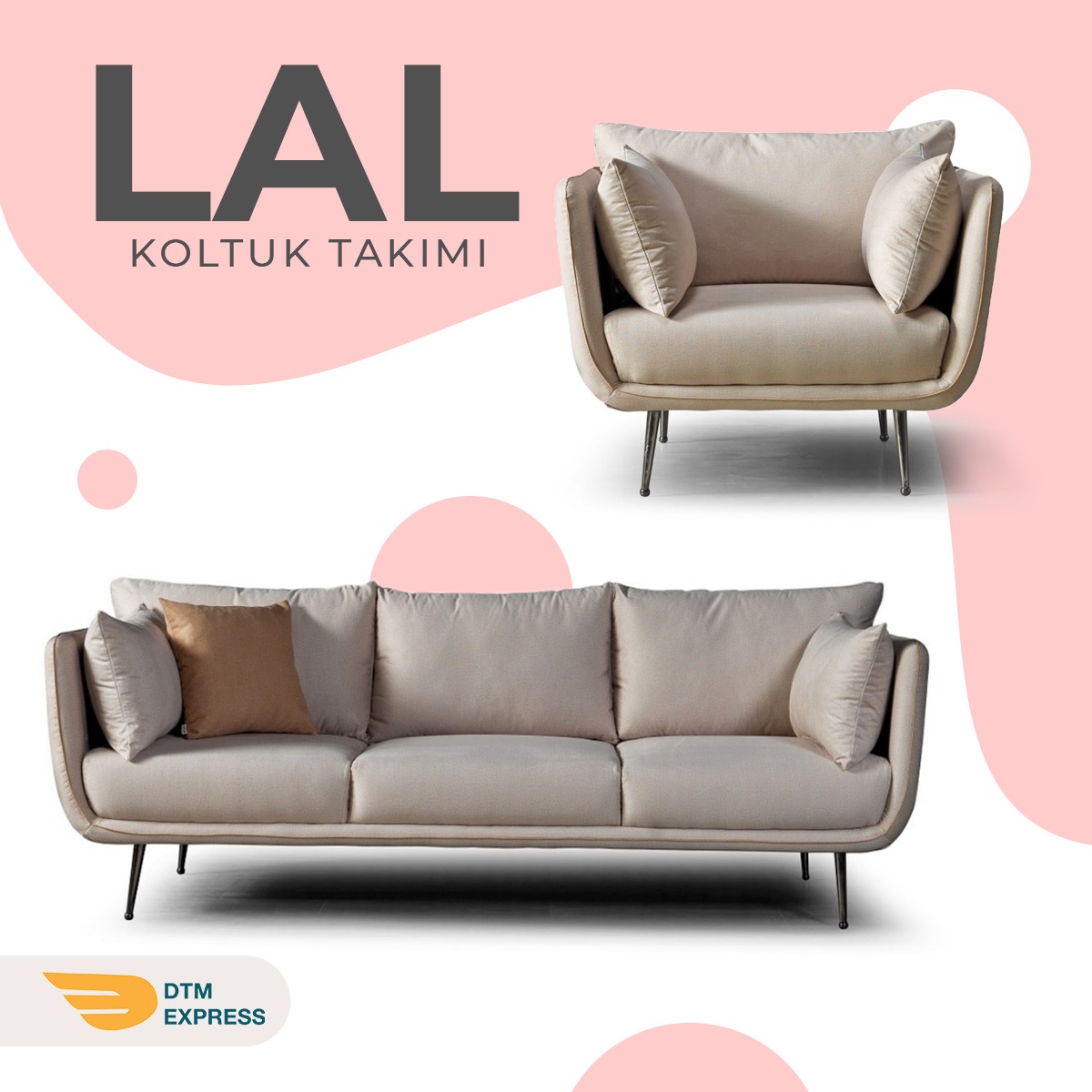 LAL Koltuk takımı modern görünümü ve muhteşem konforu ile evinize bambaşka bir hava katacak!

#Dtmexpress #lalkoltuktakımı #Koltuktakımı #Dekorasyon #Dekor #Evdekorasyonu #açıkrenkdekorasyon #homesweet #homestyle