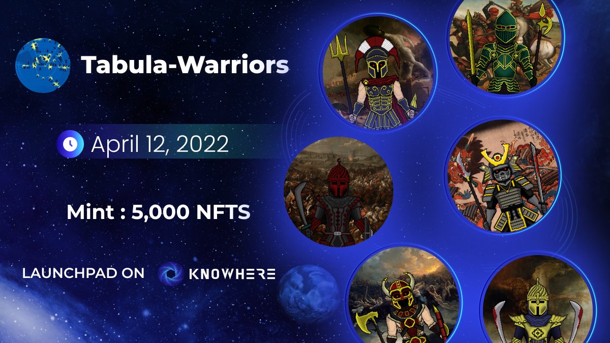 knowhere_art's tweet photo. 1/🚨⚔️Warriors of #Terra @terratabula🛡️

Embrace the #LUNAtic Warrior within🌔

👾Launching @knowhere_art April 12 2022 
🔗https://t.co/EjO664PR9H⚔️

80 WL Up for Grabs!🎁

1️⃣ Follow @terratabula 
2️⃣ Fill in https://t.co/jHS3ETMab3 (*first 80)
3️⃣💙&amp; RT

WINNERS📢IN 48 HRs⏳⚔️ https://t.co/Gk4Xmtg8xR