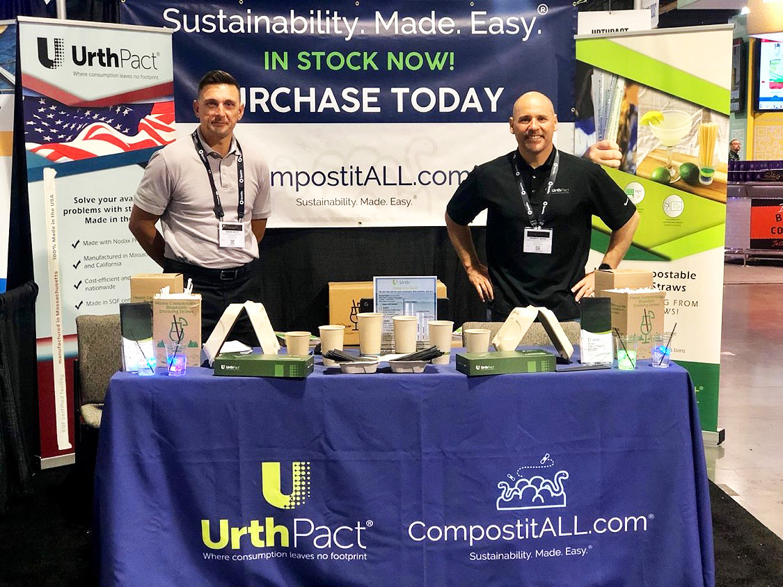 urthpact's tweet photo. What an incredible week at the Bar & Restaurant Expo last week!
Didn't catch us in Vegas? No worries! We'll be at the @NatlRestShow (National Restaurant Association Show) in Chicago in May! Stay tuned for more details.
#SingleUseProblemSolved #barandrestaurantexpo https://t.co/UnZXiN6A6r