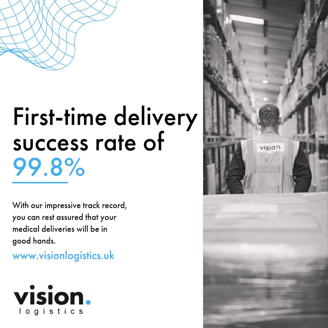 visionlogistics's tweet image. Vision is the best company for your medical delivery needs for one simple reason: we have a first-time delivery success rate of 99.8% ✔

What's our secret? We know that when it comes to medical deliveries, there is no room for error. 

#healthcare #logistics  #vision