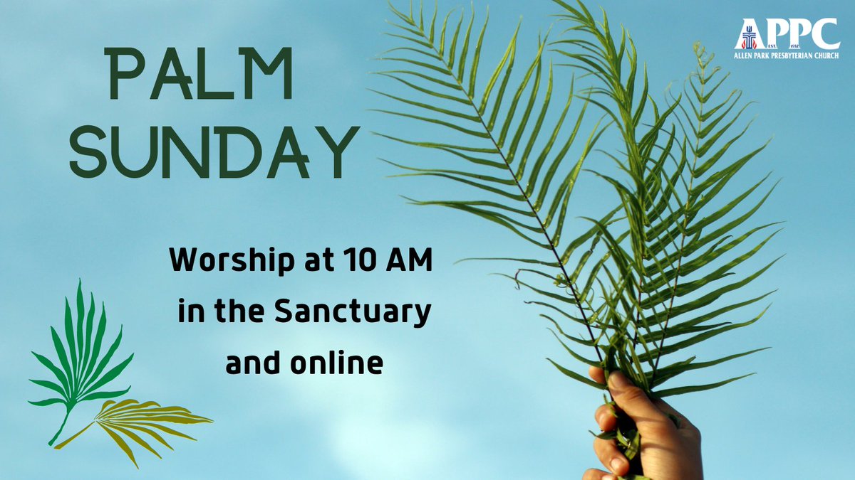 APPC1's tweet photo. Garments and branches were spread on the road. The way was prepared...join us on Palm Sunday at 10 AM in the sanctuary or watch online. #PalmSunday https://t.co/7vRfh0EIni