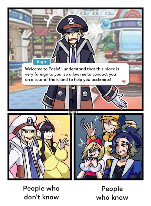 [#submas / #PokemonLEGENDS / #PokemonMasters ]
My personal theory for how they're gonna do Warden Ingo in PokeMas 