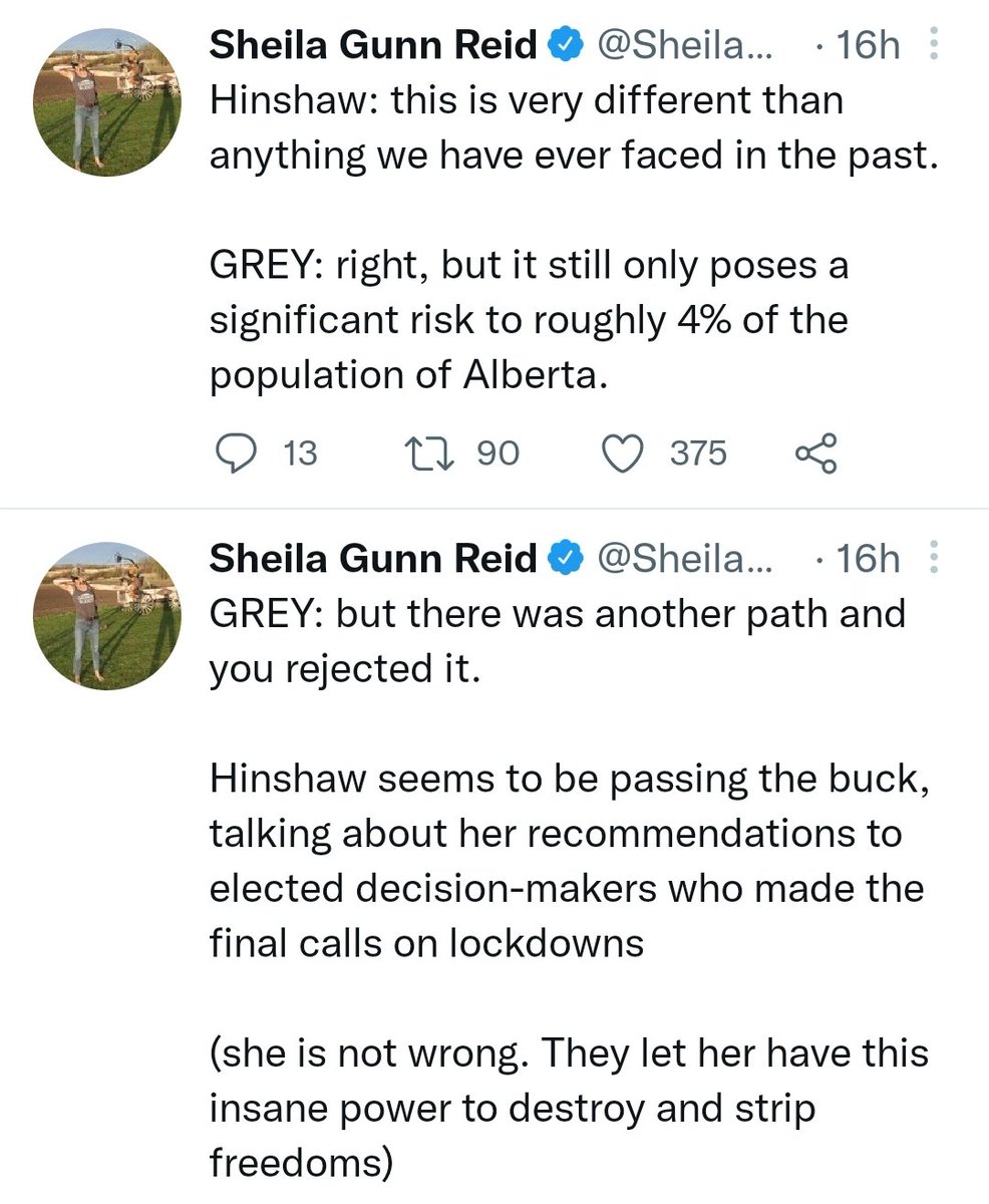 C0vldC's tweet photo. 1/2 Some of the coverage from day 1 of Alberta's Chief Medical Officer, Deena Hinshaw, on the stand in a civil lawsuit against the Alberta govt's covid response. She is being cross examined for two more days. Today is day 2 and starts at 9:30am. You can watch here: https://t.co/uDFaABOpLv