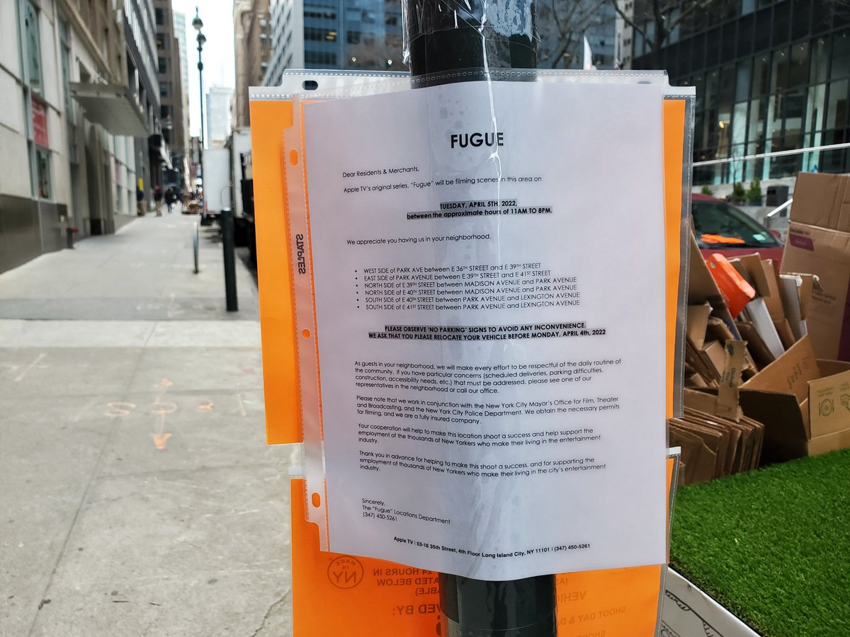TourguideStan's tweet photo. #Moviesign #TheEqualizer and #Fugue are filming today in #Manhattan #NewYorkCity https://t.co/lSMi6eVrU0