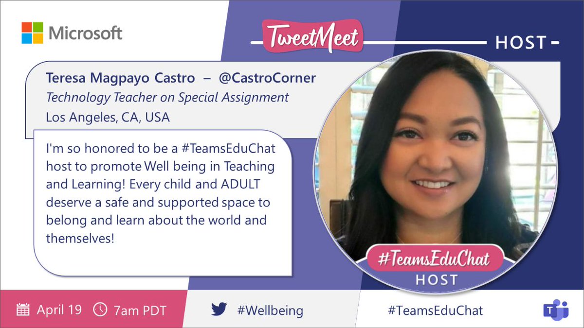 Getting ready for the big day! #SEL is my jaaaam and I'm excited to learn more with my awesome team of hosts from around the globe as we @Tweetmeet on April 19! Come join the fun! 😎😎😎#MicrosoftReflect #MicrosoftTeams #TeamsEduChat #Wellbeing #MicrosoftEdu #MIE #Road2TweetMeet
