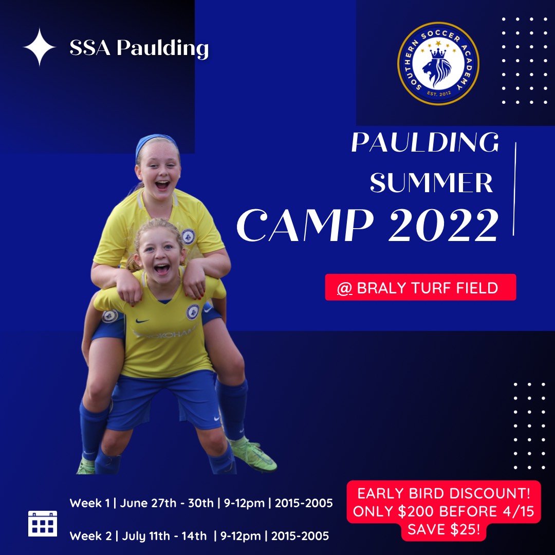 _ssasoccer's tweet photo. SSA PAULDING Summer Camps!
SSA Paulding is hosting TWO weeks of soccer camps at Braly Soccer Complex this summer, register before April 15th to secure a discounted rate!
What are you waiting for...
#ssaelite #ssasoccer #iplayssa https://t.co/f7301sVM0d