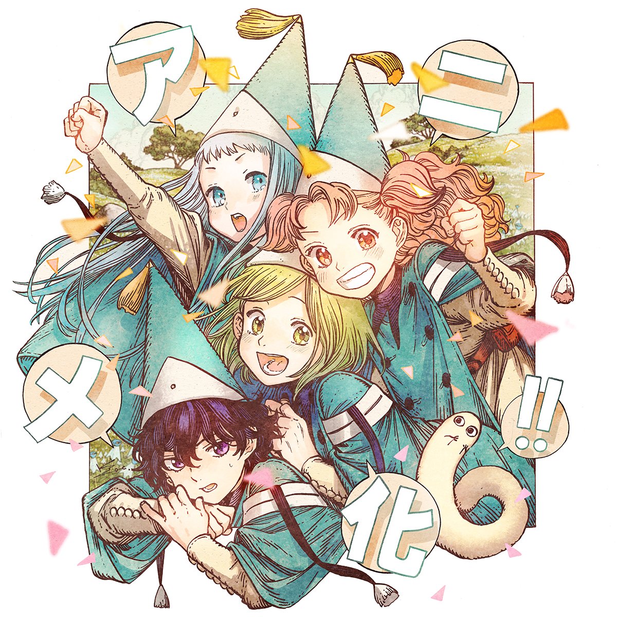 if you enjoy
- beautiful and intricate art
- complex magic systems
- the found family trope
- critiques on education, systemic ableism, class inequality
go read Witch Hat Atelier rn! it is written &amp; illustrated by Kamome Shirahama and an anime adaptation has just been announced!