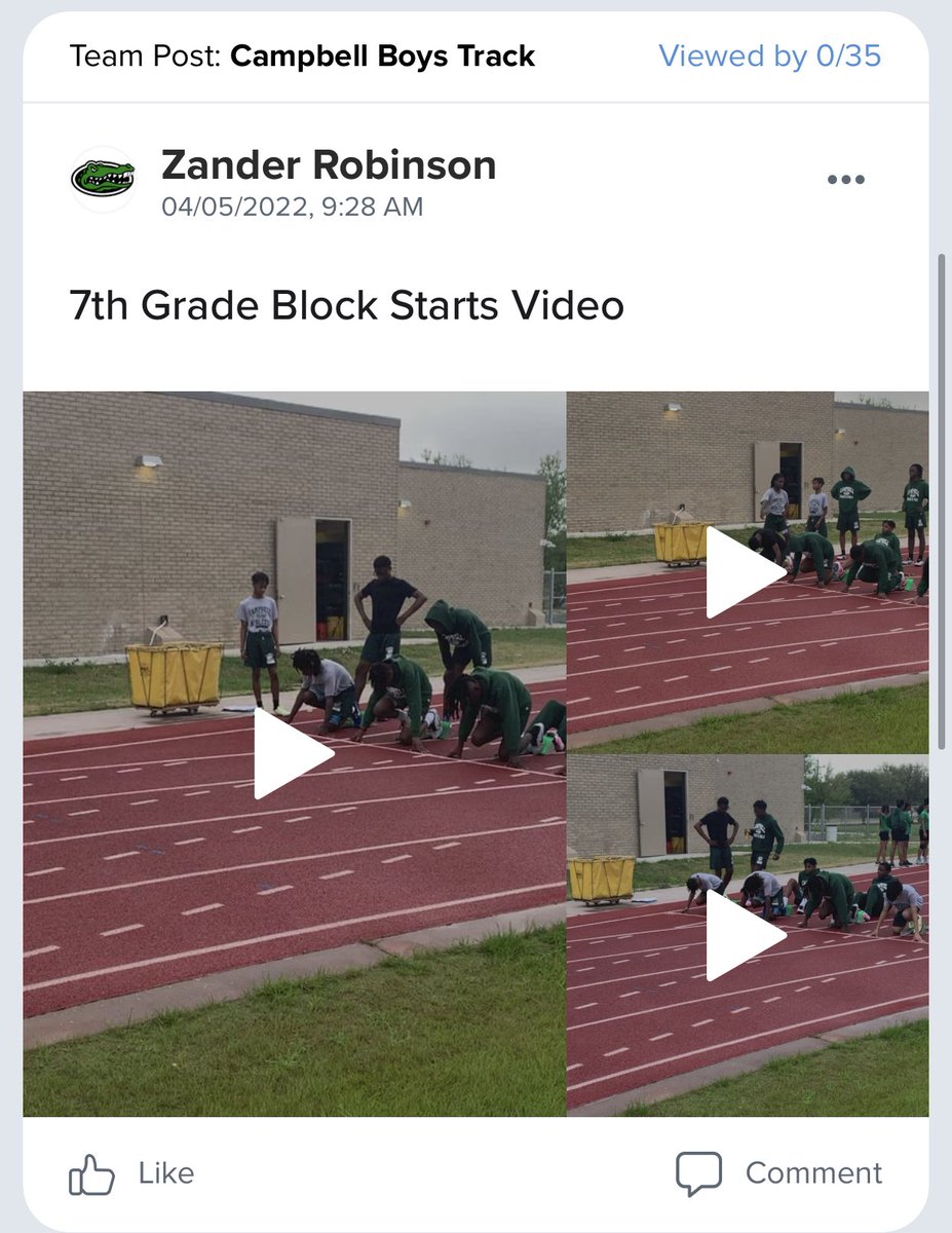 Video analysis of track practice is very important for an athlete’s development. In this instance, all of our sprinters are able to go back and watch their starts in SportsYou at their leisure. Next practice will definitely be a better one. #brickbybrick #stepbystep