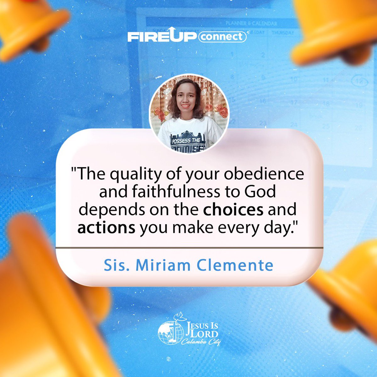 kkb_calamba's tweet photo. Desire that your day to day choices and actions will have eternal significance.

#Fireup #iHope https://t.co/RFV39duZga