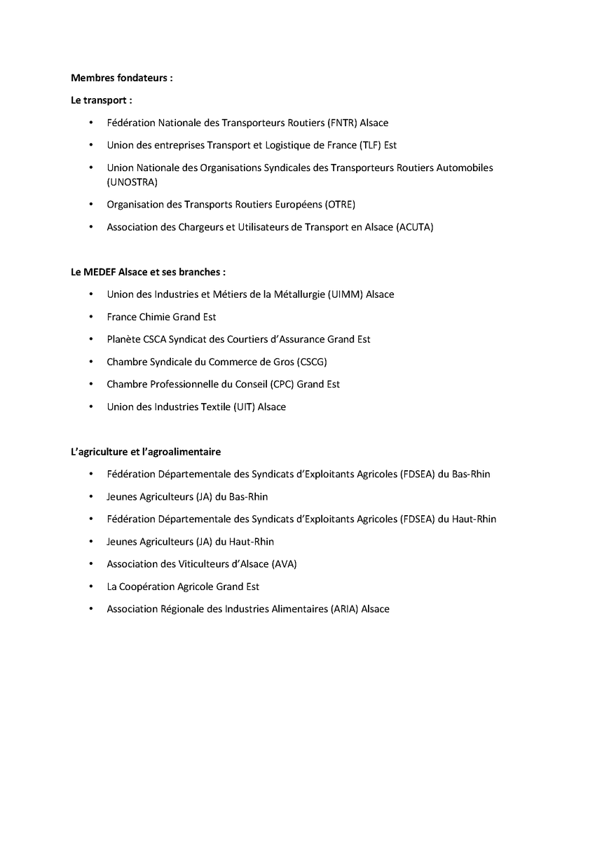 Lors d’une réunion ce mardi, concernant la taxe Poids Lourds (R-Pass) à la Collectivité Européenne d’Alsace, notre président Michel CHALOT a lancé officiellement un collectif pour la Compétitivité de l’Economie Alsacienne (CCEA) et contre la Taxe PL.
Retrouvez le CP ci-dessous :