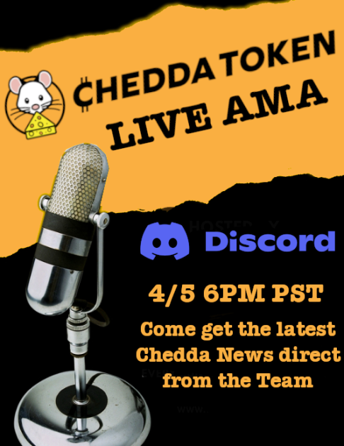BoonDockQueens's tweet photo. $CHEDDA 
@CheddaToken Chat TONIGHT with the founders/devs !!  6pm PST/9pm EST ...   join us in the discord and get your information direct !  Top 1500 wallets whitelisted.  NFT update and more !  #chedda #cheddatoken #cheddaverse https://t.co/KYeOBuzhCu https://t.co/fs8JXw4qDw