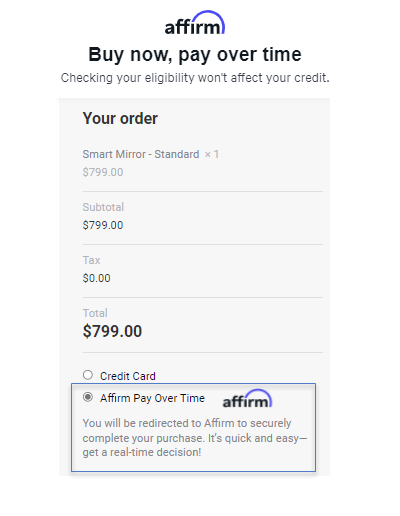 Affirm payment option fully integrated on capstoneconnected.com Check it out!👍😎