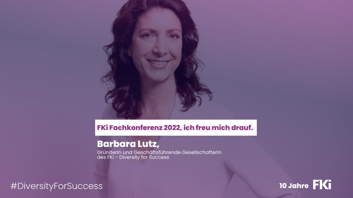 Heute findet die FKI Fachkonferenz statt! Nicht nur, dass wir die FKi Ergebnisse 2021 vorstellen werden, nein zu unserem 10-jährigen Jubiläum werden wir ebenfalls unsere Erkenntnisse aus 10 Jahren #Diversity Expertise vorstellen. #StayTuned 

#DiversityForSuccess