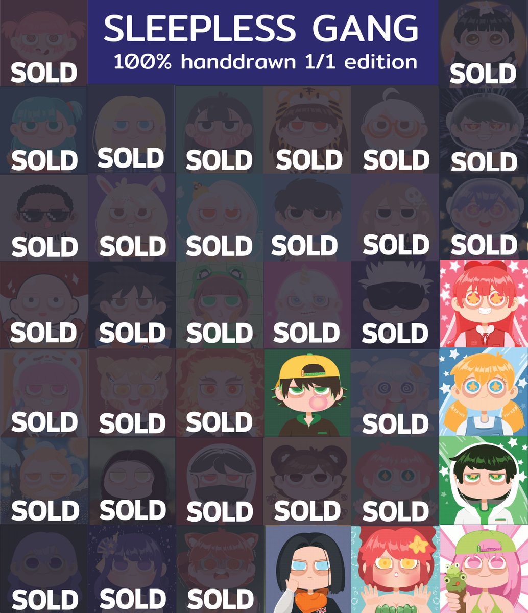 Sleepless Gang 🐼 Available now !! on 
@ParasHQ
 
Hurry up come join gang! only 7 pieces left !

🚩 paras.id/collection/sle…
Discord : discord.gg/ZEuzbjpFFN

#NFTshill #ThaiNFT #nftcollector #NFTArtist #PARASnft #NFTTHAILAND #NFTS #NFTartist  #nearNFTs  #collector #NFTCommunity