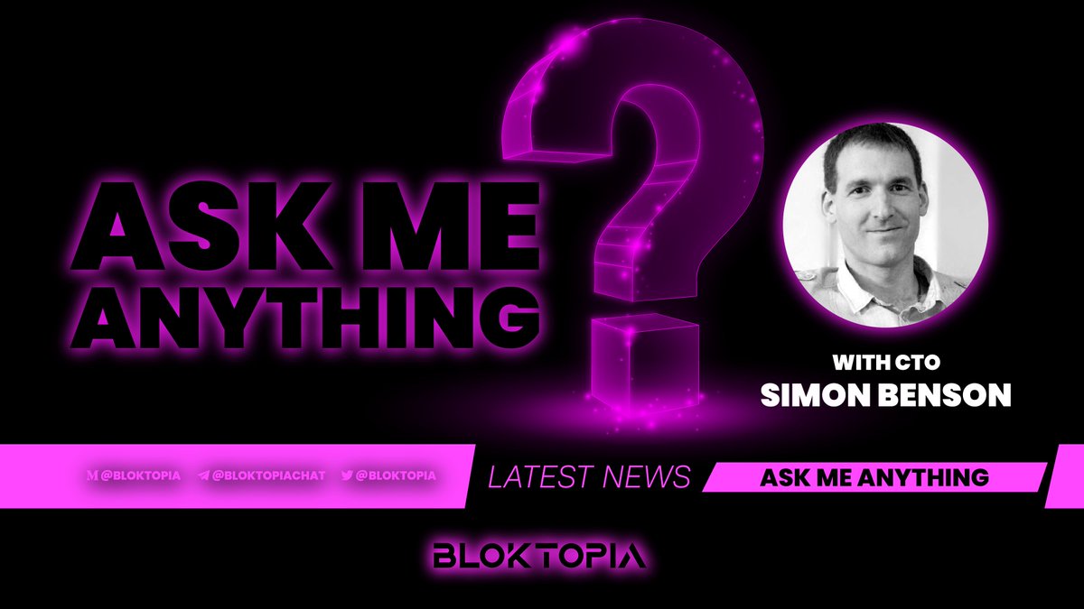 bloktopia's tweet photo. 🚨 Date for the diary! 🚨

🗓️ 1pm UTC, on Wednesday 13th of April
❓ AMA with Bloktopia CTO, Simon Benson
👾 'ask-me-anything' channel on Discord
👉 https://t.co/ZUQMK5sLwA

Find out more about how to get involved 👇
https://t.co/LDzQmKFBKz https://t.co/X2Si4DIykf