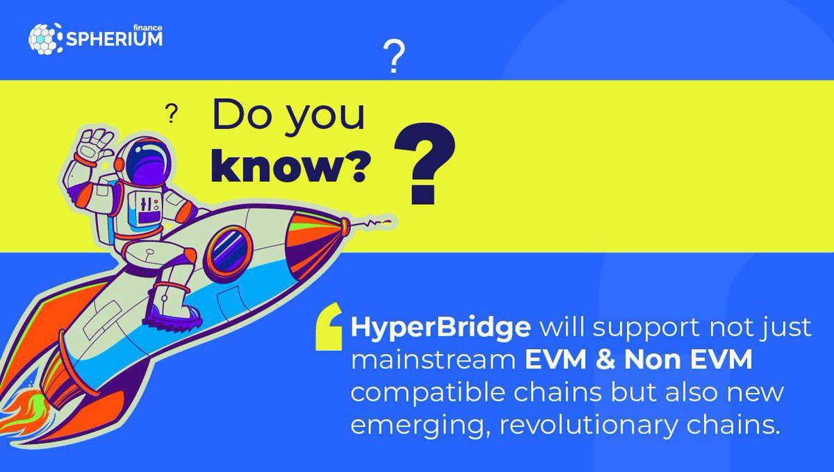 Do you know❓🤔

#HyperBridge will support not just mainstream EVM &amp; Non-EVM compatible #chains ⛓but also new emerging, and revolutionary chains🔥🔥