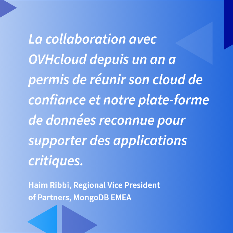 OVHcloud_FR's tweet photo. OVHcloud renforce son offre #MongoDB-as-a-Service pour faciliter les cas d'utilisation de Business Intelligence 💡
