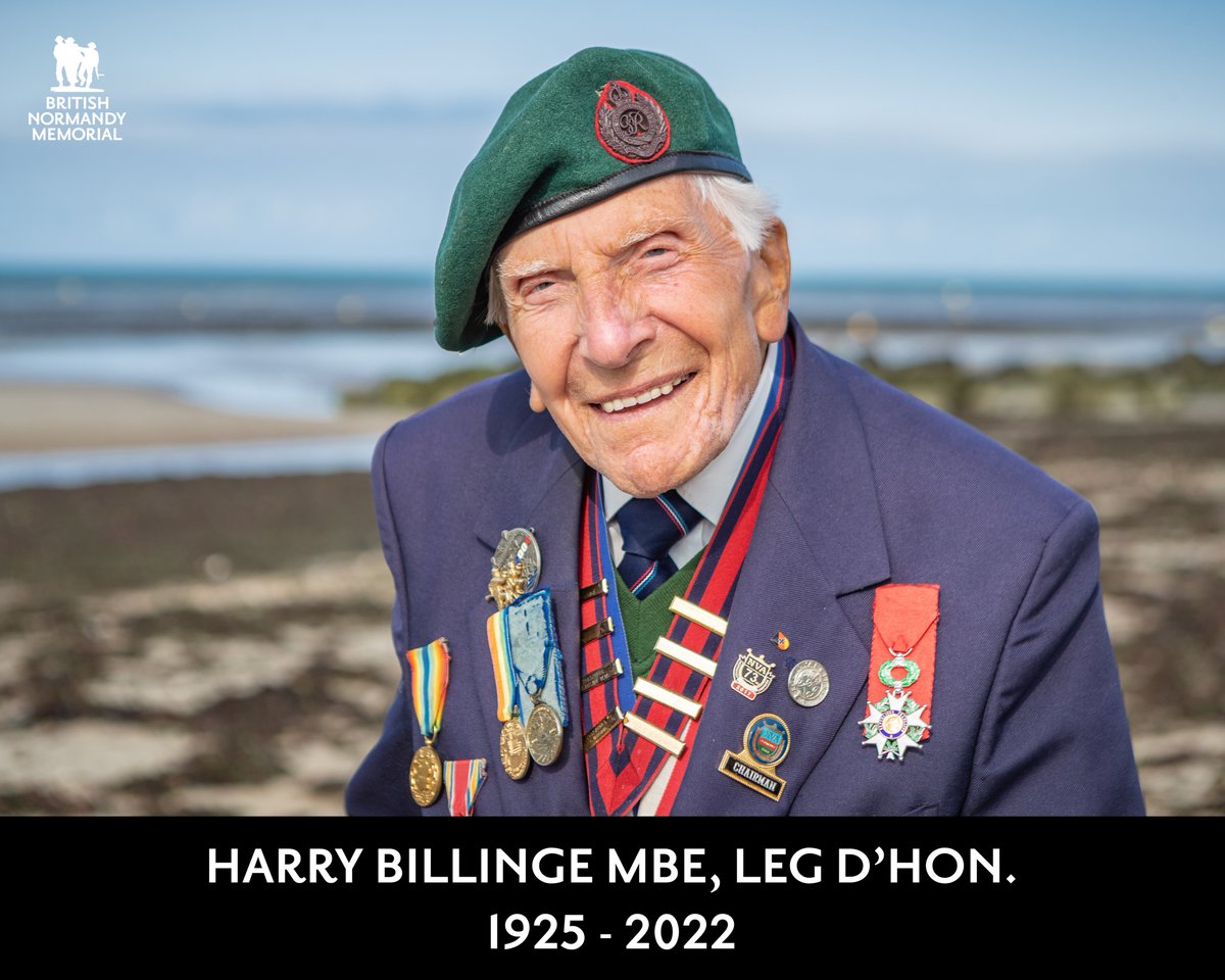 “My generation saved the world”.

D-Day Veteran and Fundraiser Harry Billinge MBE, Leg d’Hon. sadly passed away today aged 96. 

The Trust sends its deepest condolences to Harry’s wife Sheila, and to all his family and friends. Harry raised more than £50,000 for the Memorial.