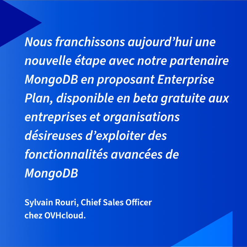 OVHcloud_FR's tweet photo. OVHcloud renforce son offre #MongoDB-as-a-Service pour faciliter les cas d'utilisation de Business Intelligence 💡
