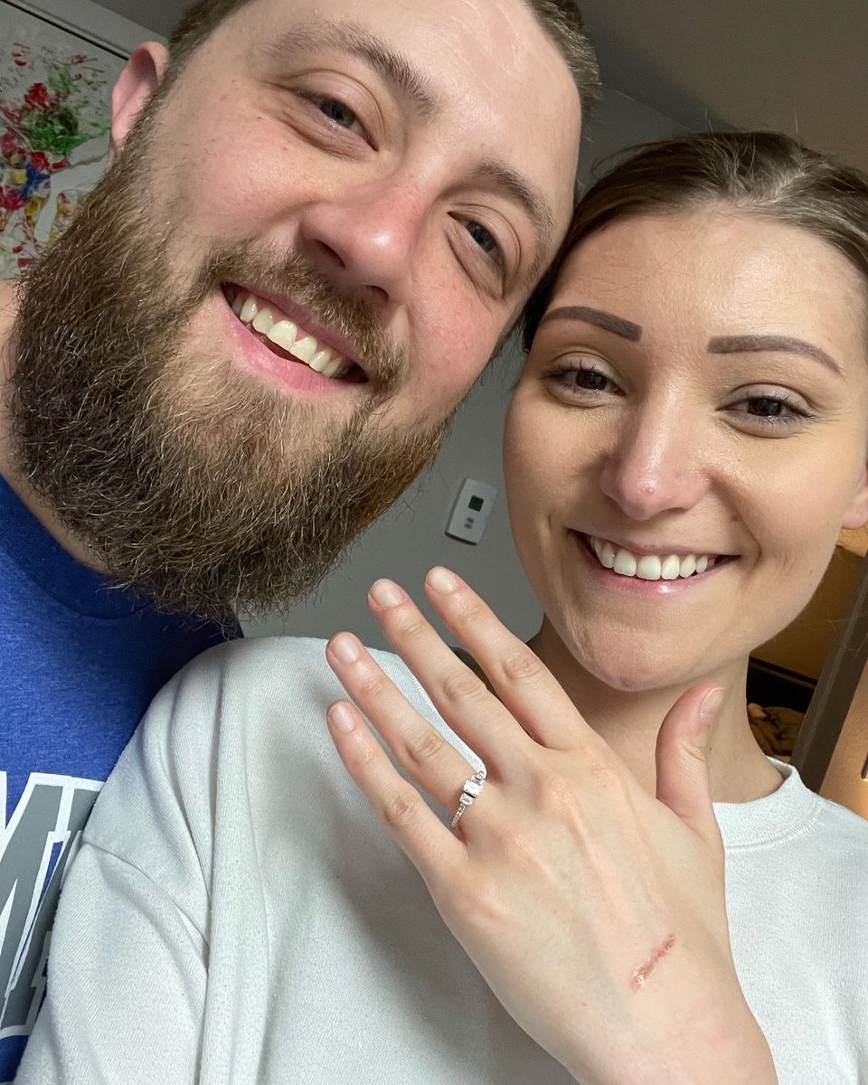 JAMoffat90's tweet photo. Hey 44 followers, I got engaged on my birthday last night https://t.co/TXdlOhJBZi