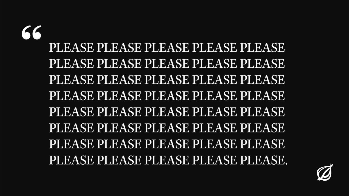 TheOnion's tweet image. Please Like Me — by @elonmusk bit.ly/3r12wtm