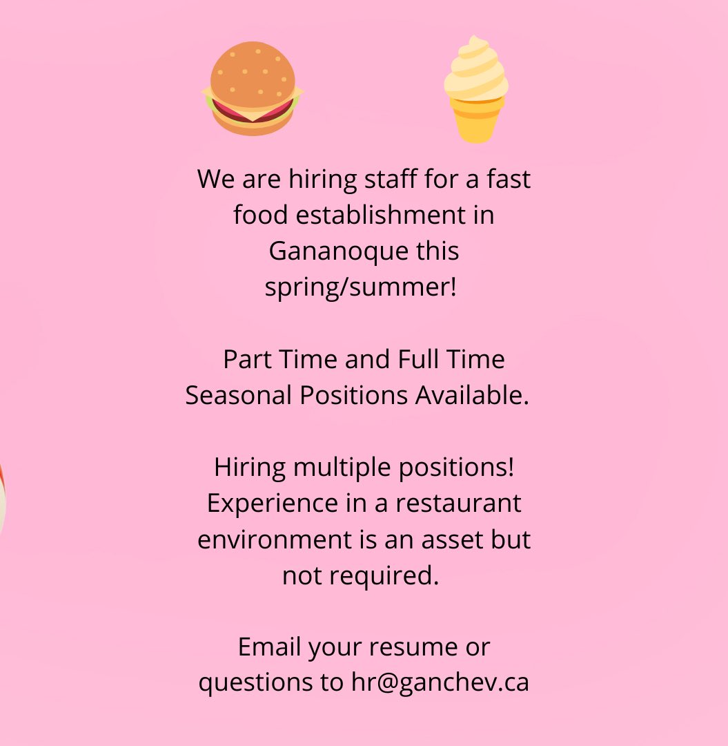Email hr@ganchev.ca with any questions or to apply!