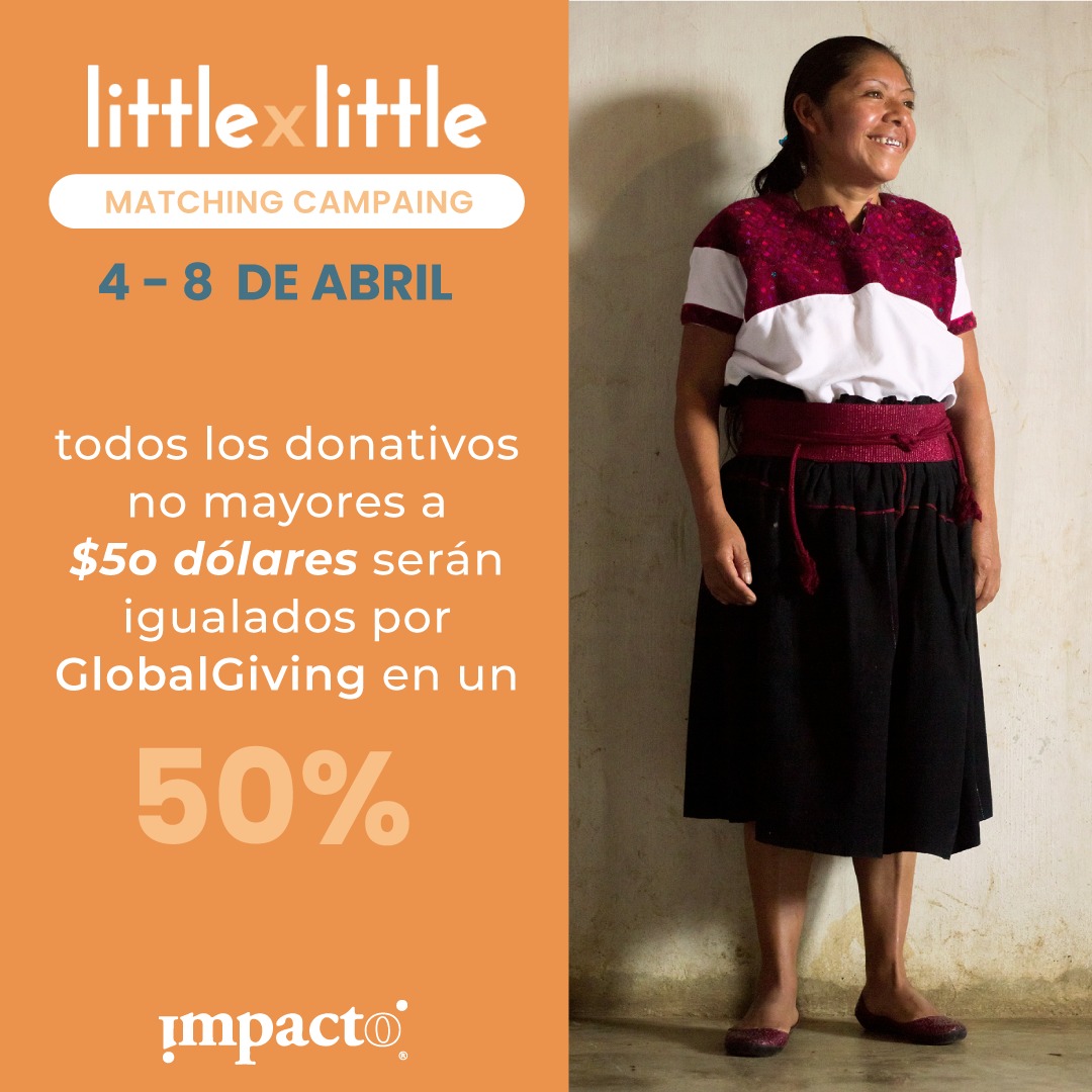 La campaña de recaudación #littlexlittle en @globalgiving ya está aquí. Con tu donativo haces posible que sigamos realizando nuestra labor. Del 4 al 8 de abril todos los donativos no mayores a $50 dólares serán igualados por GG en un 50%. Dona aquí globalgiving.org/projects/a-soc…